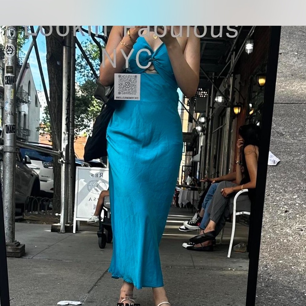 Zara Vibrant Blue Maxi Dress